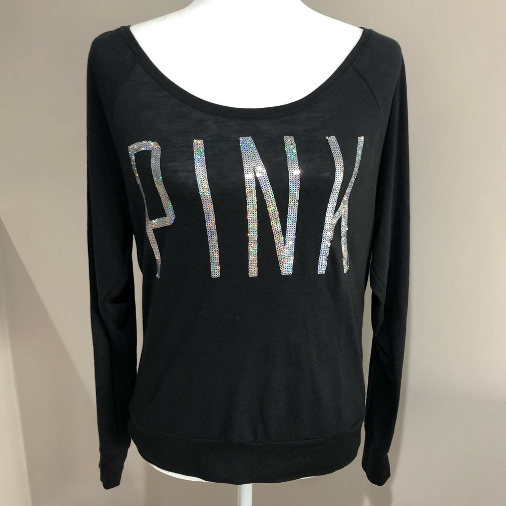 PINK Women’s Boatneck Long Sleeve Top